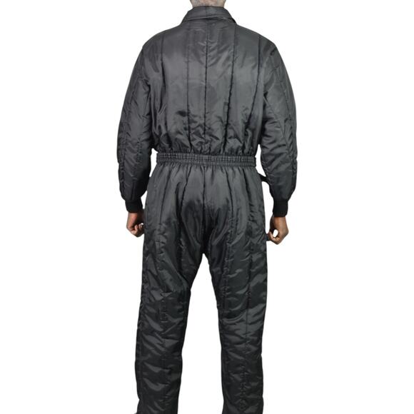 Vintage Walls Blizzard Pruf SnowSuit Black Jumpsuit Coveralls Snow Ski XL Mens - Picture 2 of 16